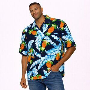 RAI Nani Hawaiian vacation island button down short sleeves shirt Size: …